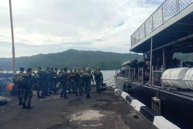 Kodam XIII Berangkatkan Satgas Bhakti TNI Tanggap Darurat Bencana Erupsi Gunung Ruang
