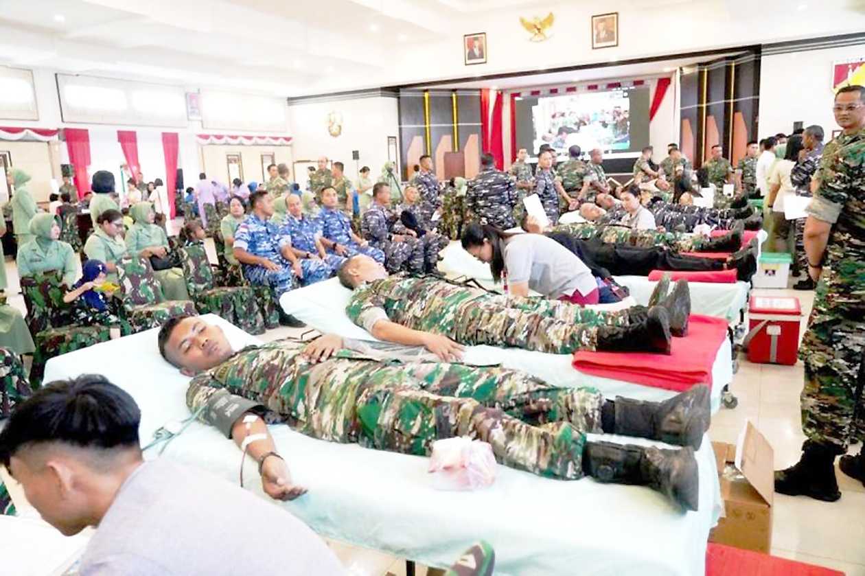 Kodam XIII/Merdeka Gelar Bakti Kesehatan Jelang HUT ke-79 TNI