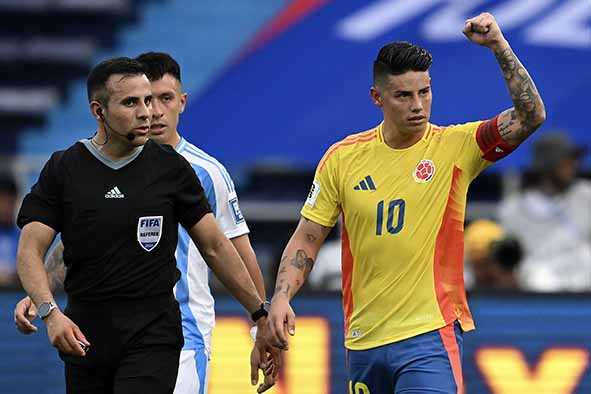 Kolombia membalas Kekalahan dari Argentina