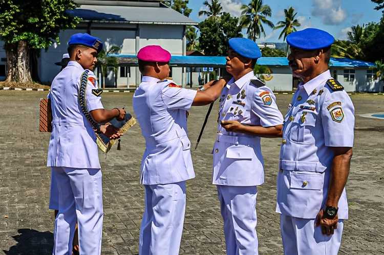 Komandan Lantamal IX Pimpin Serah Terima Empat Jabatan Strategis Lantamal IX