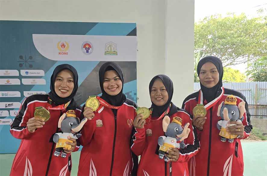 Kontingen Aceh Berhasil Kawinkan Medali Emas PON 2024 Cabang Petanque