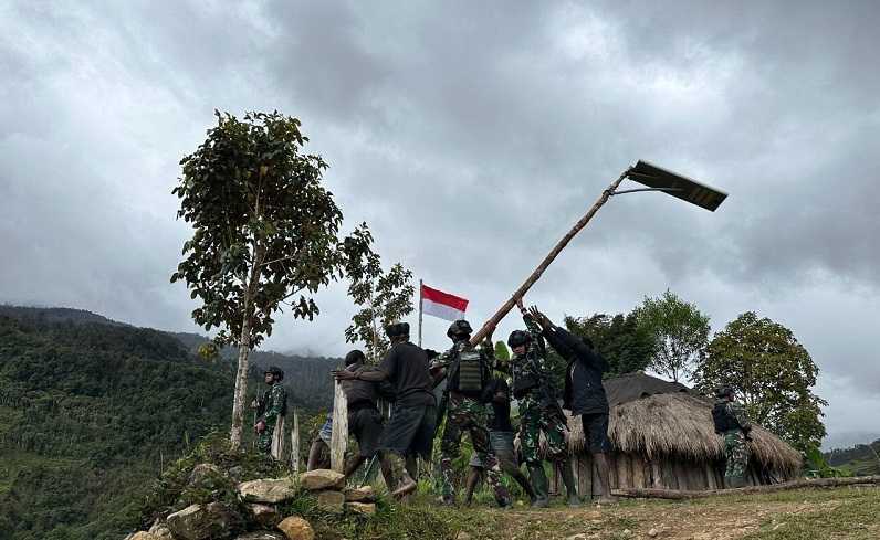 Koops Habema TNI Respons Kebutuhan Listrik Masyarakat Homeyo dan Wilayah Papua Lain