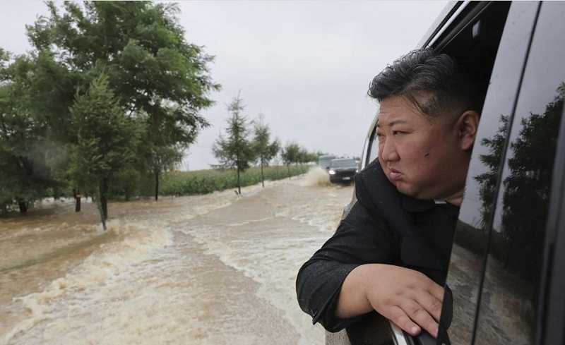 Korea Utara Dilanda Banjir, Kim Jong Un Pimpin Evakuasi 5.000 Penduduk