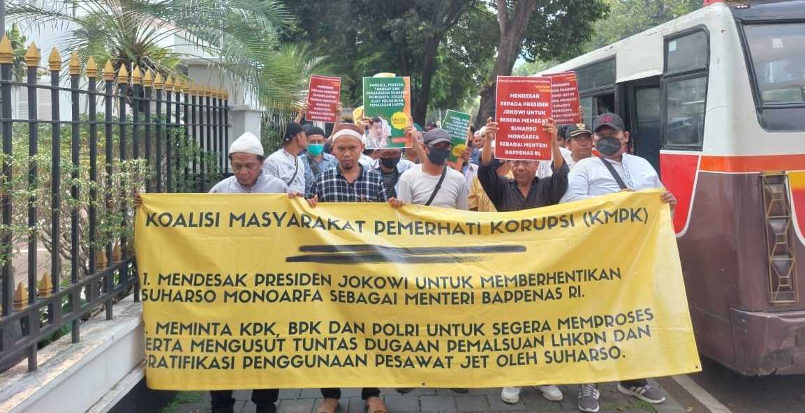 KPK dan BPK Dituntut Massa Aksi Usut Dugaan Gratifikasi Suharso Monoarfa