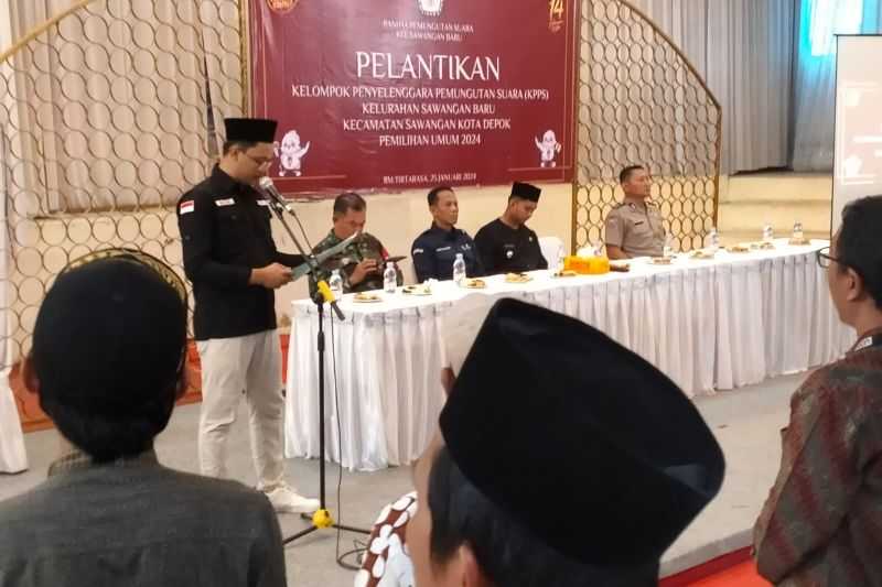 KPU Depok Lantik 38.990 KPPS untuk Pemilu 2024