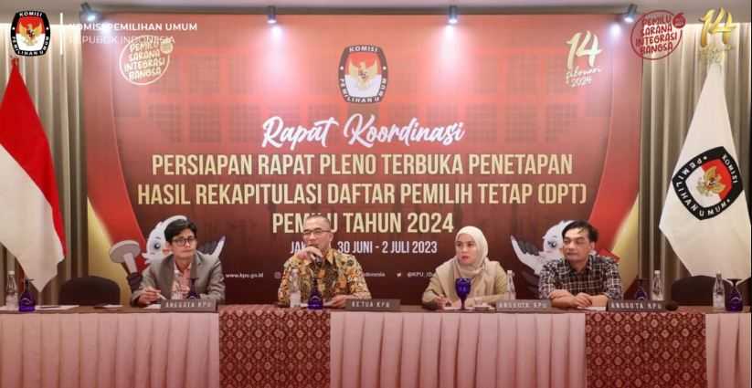 KPU Gelar Pleno Rekapitulasi DPT Pemilu 2024