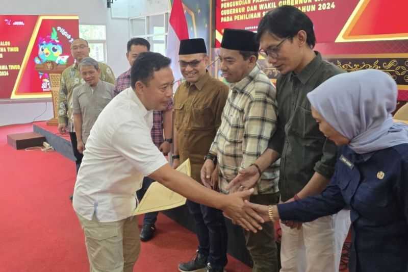 KPU Jatim Tetapkan Tiga Pasangan Calon Pilgub 2024