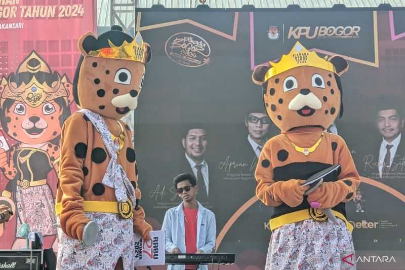 KPU Kabupaten Bogor Tetapkan Maskot Pilkada Sepasang Macan Tutul