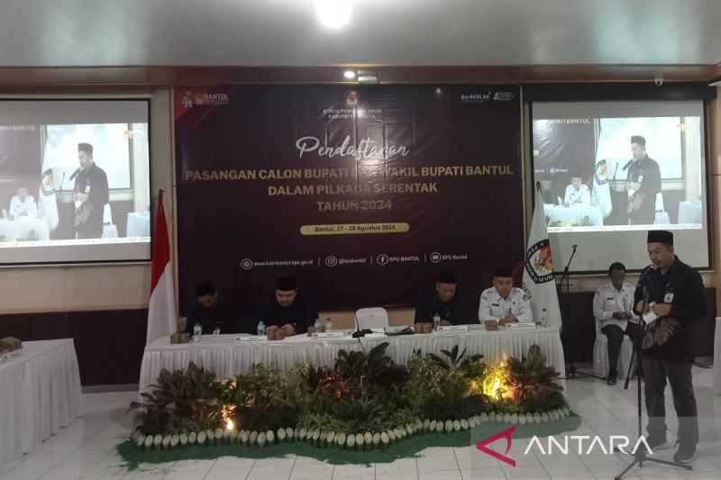 KPU Pastikan Pilkada Bantul Diikuti Tiga Bakal Paslon