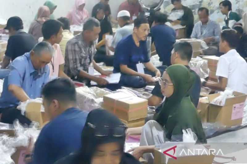 KPU Temukan 1.154 Surat Suara Rusak di Banjarmasin