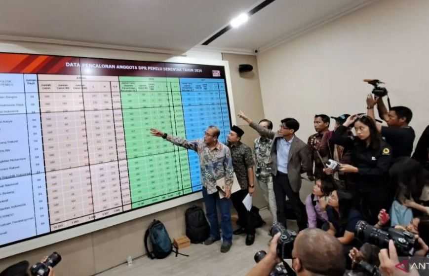 KPU Tetapkan 9.917 DCT Anggota DPR RI pada Pemilu 2024