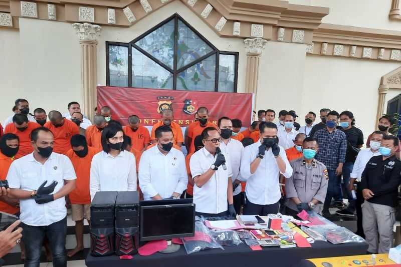 Laksanakan Perintah Jenderal Bintang Empat, 91 Kasus Perjudian di Jambi Diungkap Selama Dua Minggu