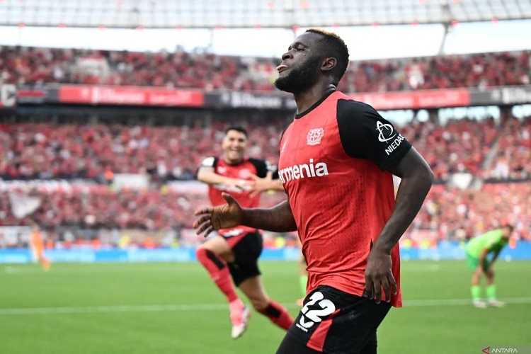 Lanjutan Liga Jerman, Gol di Penghujung Laga Boniface Antarkan Leverkusen Amankan Tiga Poin