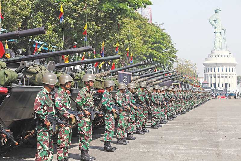 Latihan Gabungan TNI di Surabaya