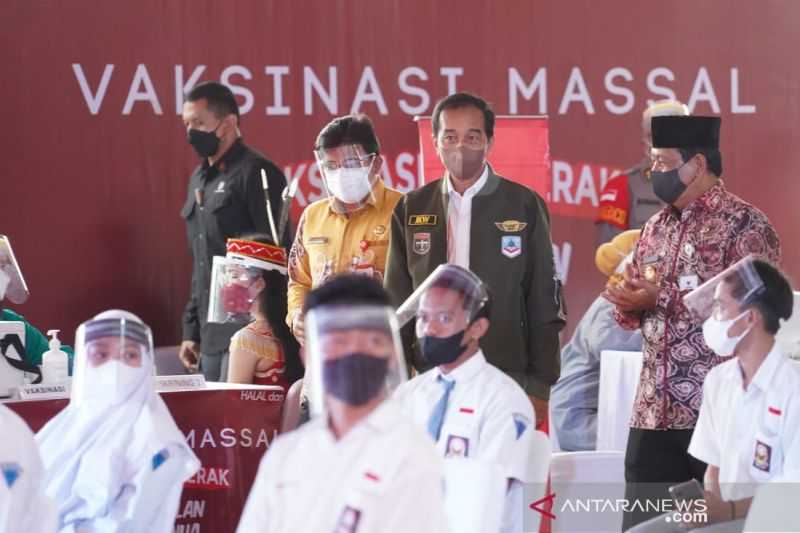 Lebih 200 Juta Warga Divaksin, Presiden Sampaikan Indonesia Capai Babak Baru Dalam Vaksinasi Covid-19