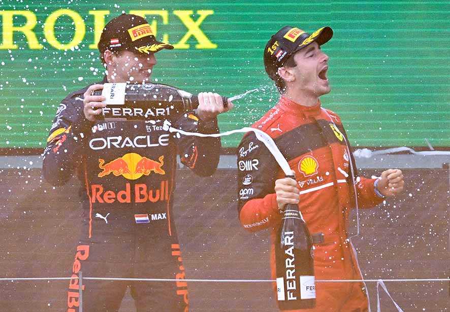 Leclerc Patahkan Dominasi Red Bull di Verstappen