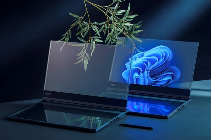 Lenovo Boyong Laptop Konsepnya dengan Layar Transparan di MWC 2024