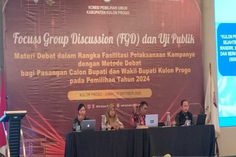 Libatkan Akademisi, KPU Kulon Progo Finalisasi Materi Debat Pasangan Calon Peserta Pilkada