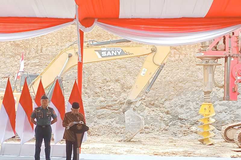 Ma'ruf Amin 'Ground Breaking' Pembangunan Istana Wapres di IKN