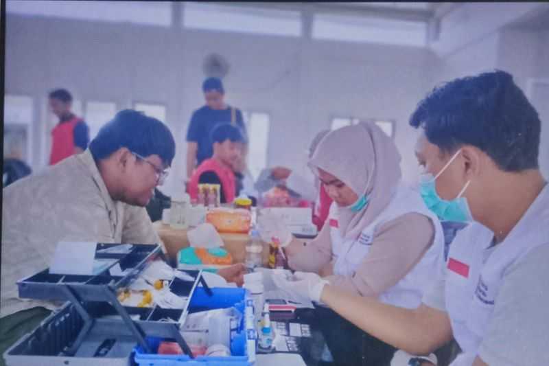 Mahasiswa KKN Unhas Gandeng UTD PMI Lutim Gelar Aksi Sumbang Darah