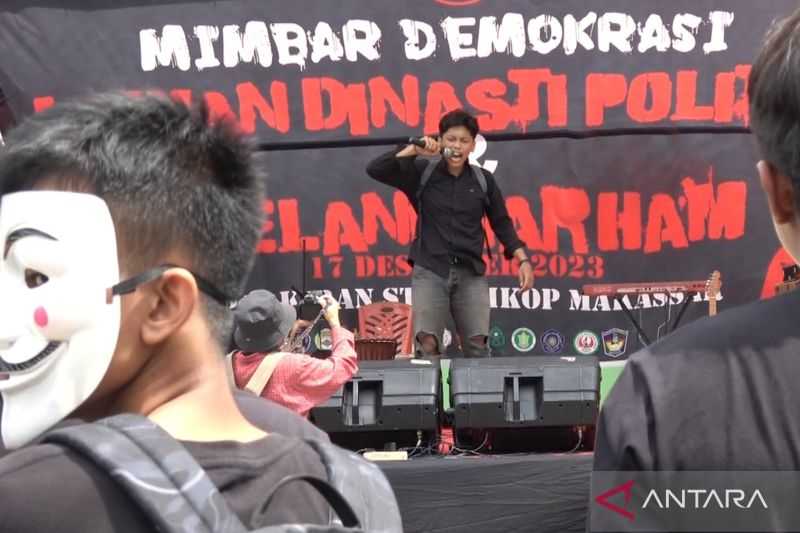 Mahasiswa Makassar Gelar Mimbar Demokrasi Suarakan Isu Kebangsaan