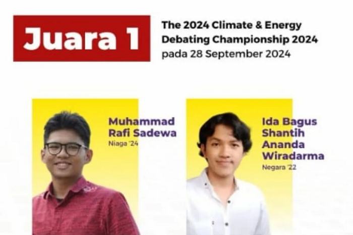 Mahasiswa UI Raih Juara I Debat Internasional tentang Iklim dan Energi