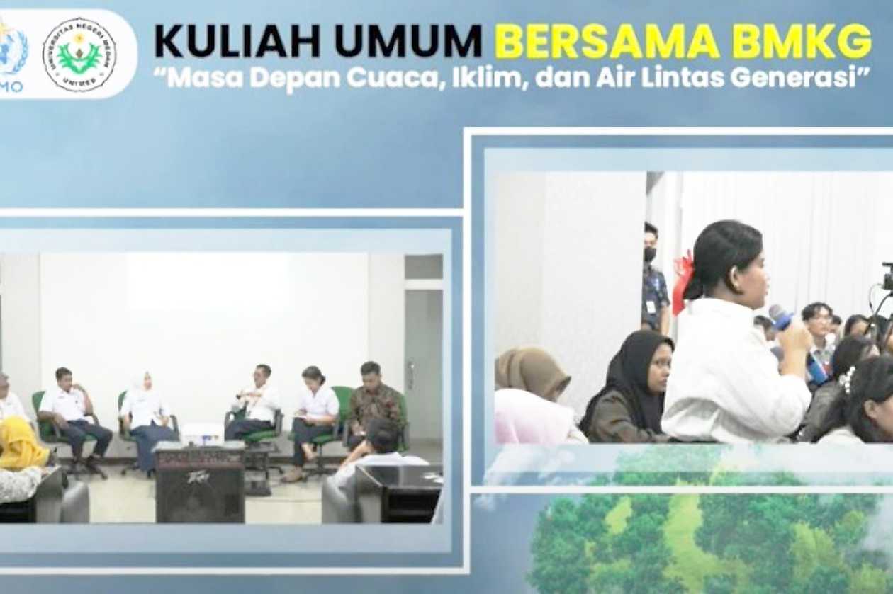Mahasiswa Universitas Negeri Medan Diedukasi Terkait Cuaca Oleh BMKG