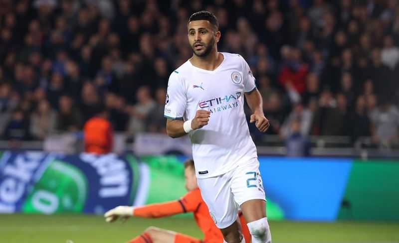 Mahrez Cetak Dua Gol, Manchester City Hancurkan Brugge 5-1