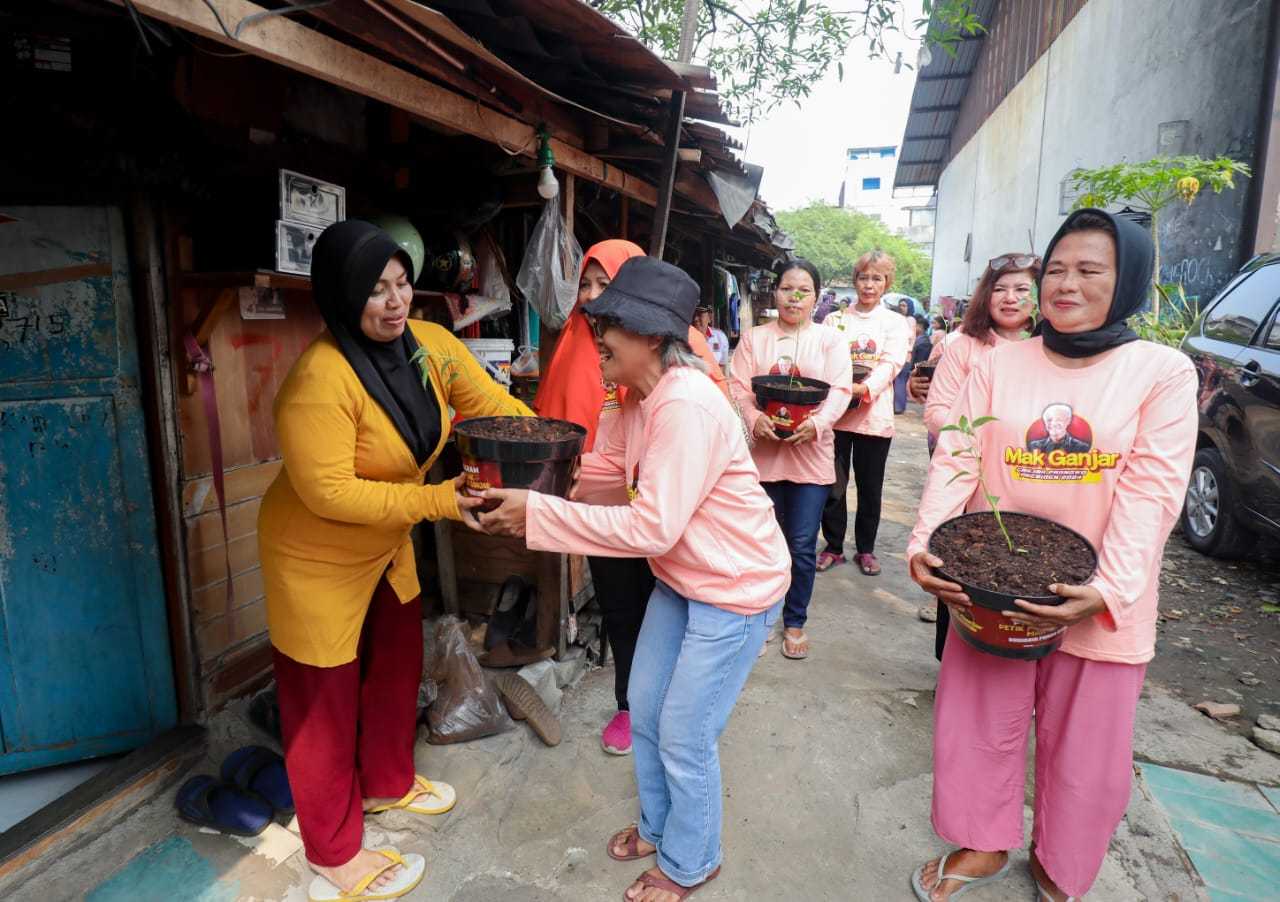 Mak Ganjar Rangkul Warga Jakarta Jaga Ketahanan Pangan, Tanam Ratusan Pohon Cabai 3