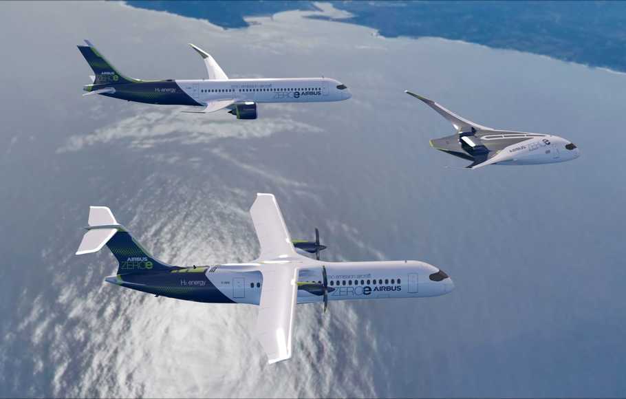 Makin Canggih! Airbus dan Boeing akan Kembangkan Pesawat Bertenaga Hidrogen Mulai Pertengahan 2030-an
