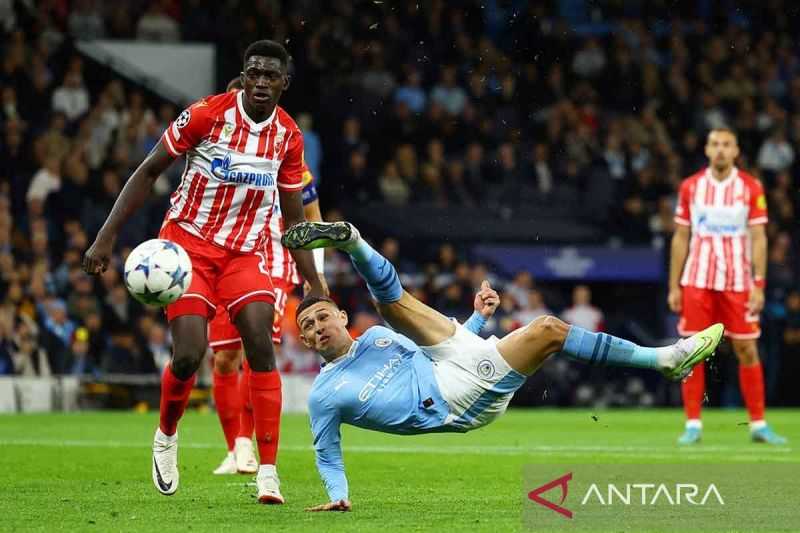 Manchester City Amankan Tiga Poin Usai Tekuk Crvena Zvezda dengan Skor 3-1