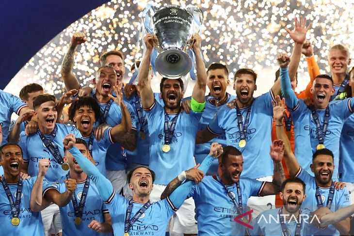 Manchester City Rebut Juara Liga Champions, Lengkapi Gelar Treble Einners