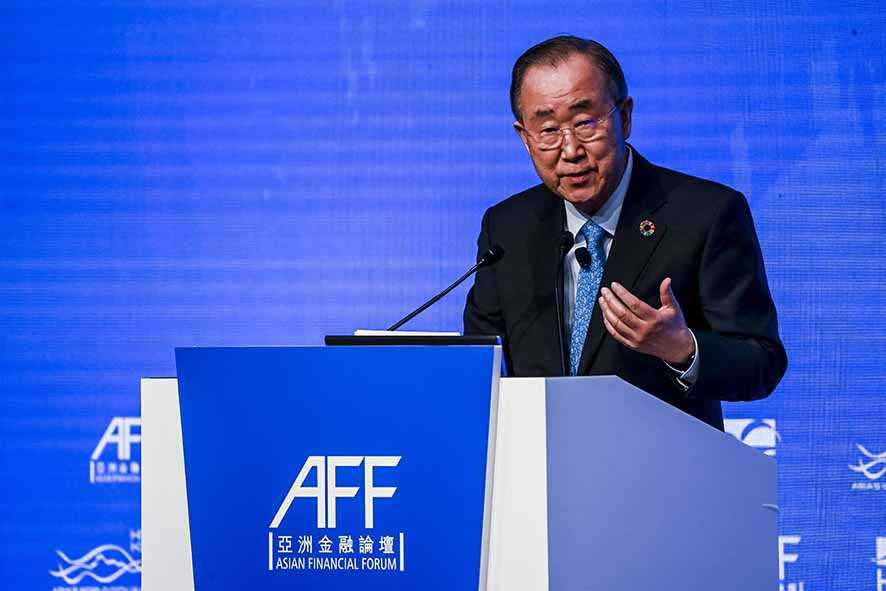 Mantan Sekjen PBB Ban Ki-moon Berada di Naypyitaw