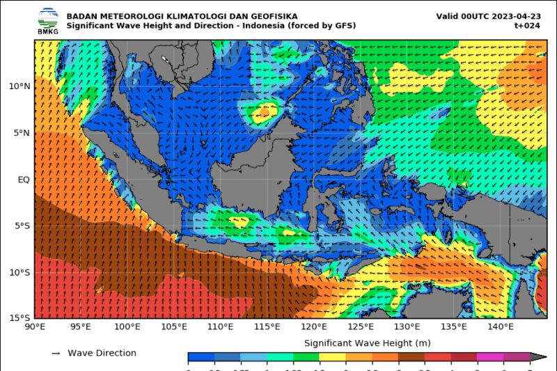 Masyarakat Harus Berhati-hati, BMKG: Waspada Gelombang Tinggi di Perairan Indonesia pada 23-24 April