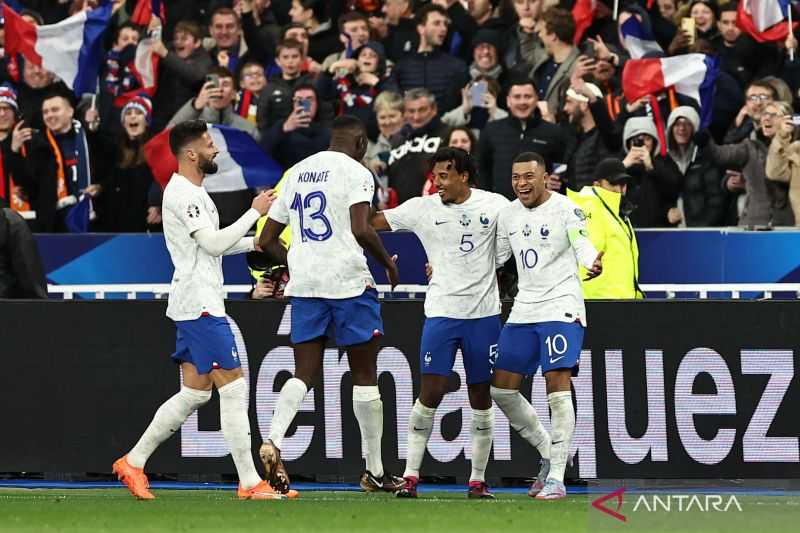 Mbappe Cetak Brace, Prancis Menang Telak 4-0 atas Belanda