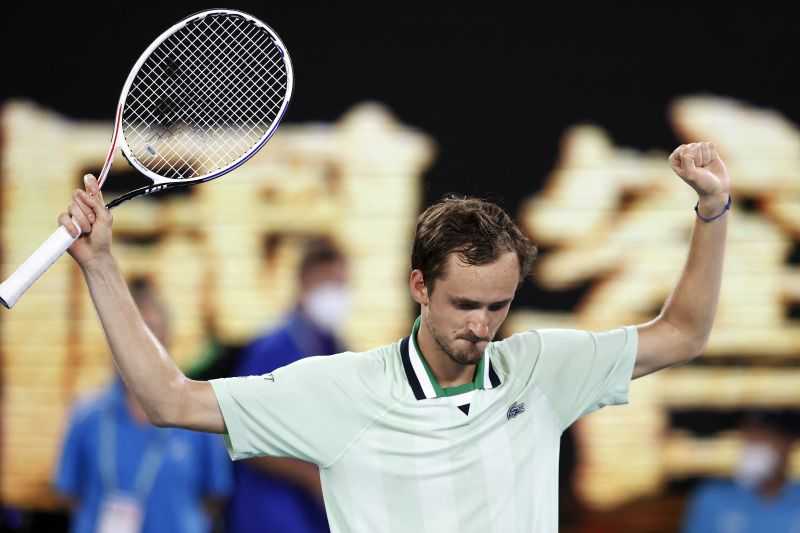 Medvedev Butuh Hampir Lima Jam untuk ke Semifinal Australian Open