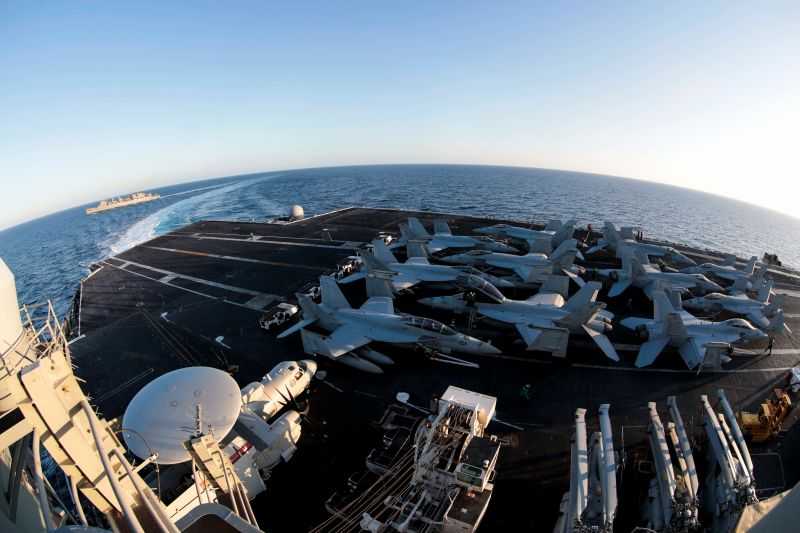 Memanas, Pentagon Perintahkan Pengerahan Jet Tempur dan Kapal Perang di Asia Barat