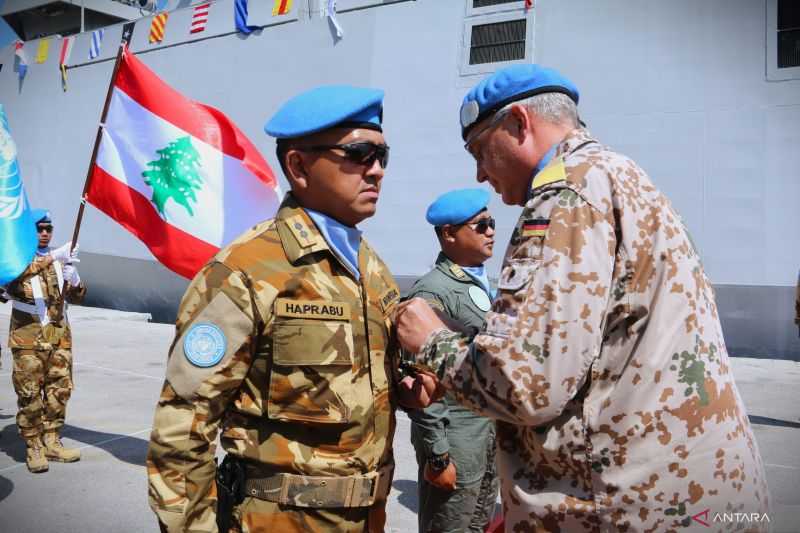 Membanggakan, Satgas MTF TNI Kontingen Garuda XXVIII-O UNIFIL Terima UN Medal dari PBB