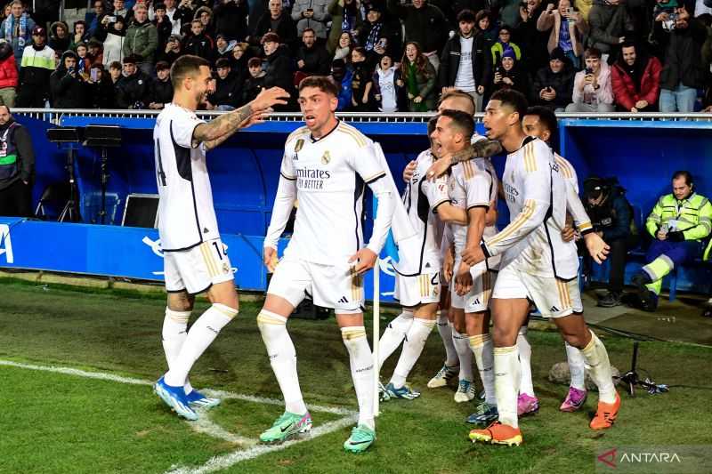 Menang 1-0 atas Alaves, Madrid Rebut Puncak Klasemen