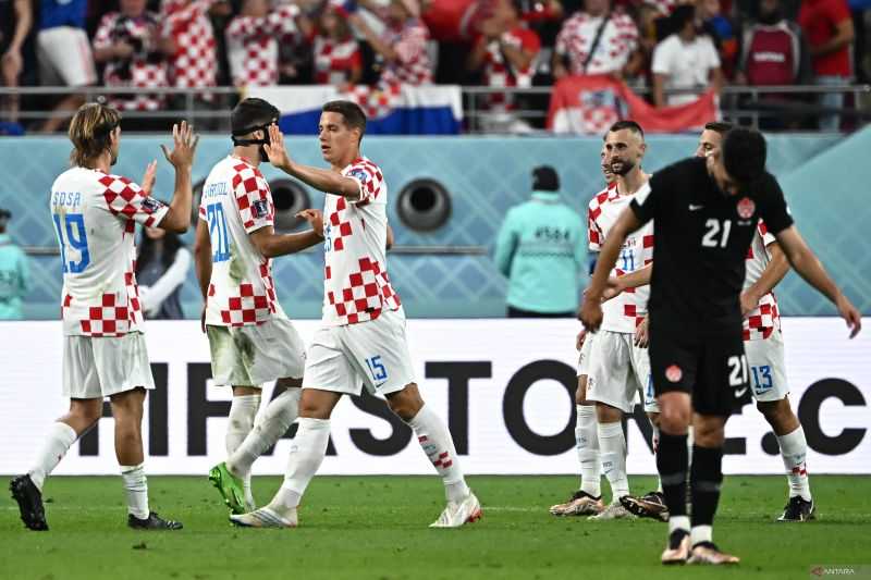 Menang 4-1, Kroasia Pulangkan Kanada dari Pentas Piala Dunia Qatar
