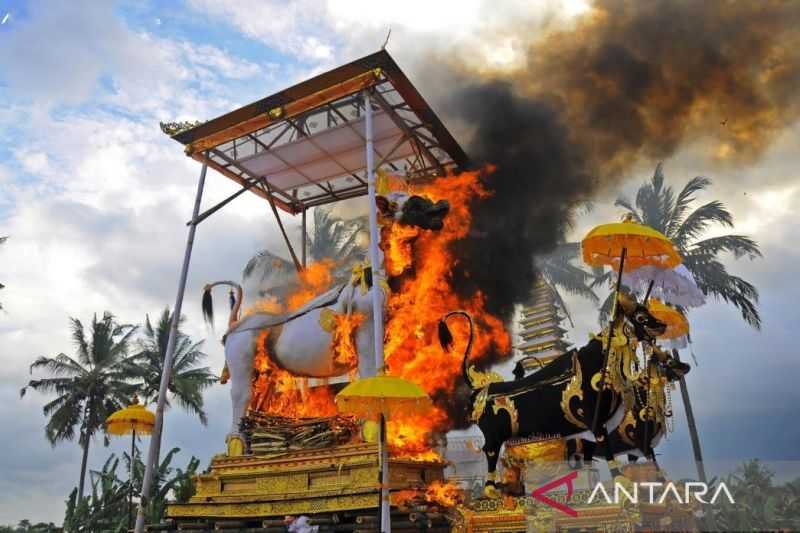 Mengagetkan Ledakan di Tengah Pelaksanaan Ngaben yang Cederai Sembilan Warga Ini