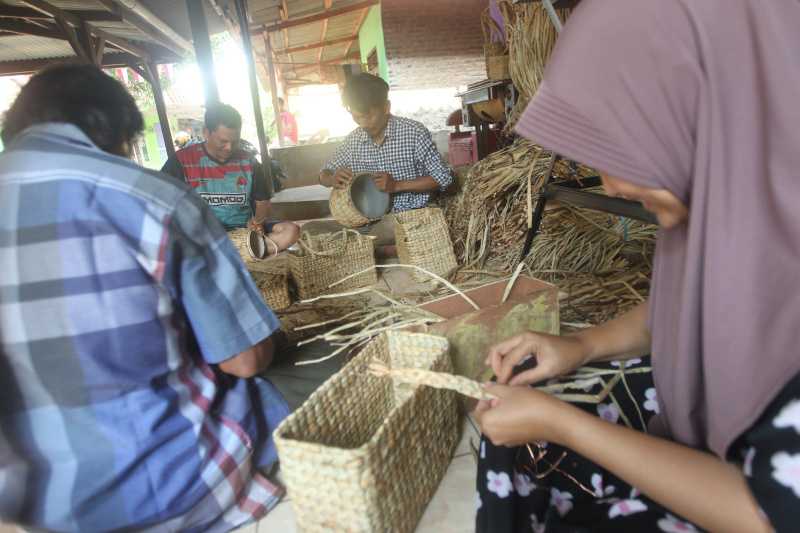 Meningkatkan Ekonomi Desa dengan Mengolah Eceng Gondok Menjadi Kerajinan Anyaman 2