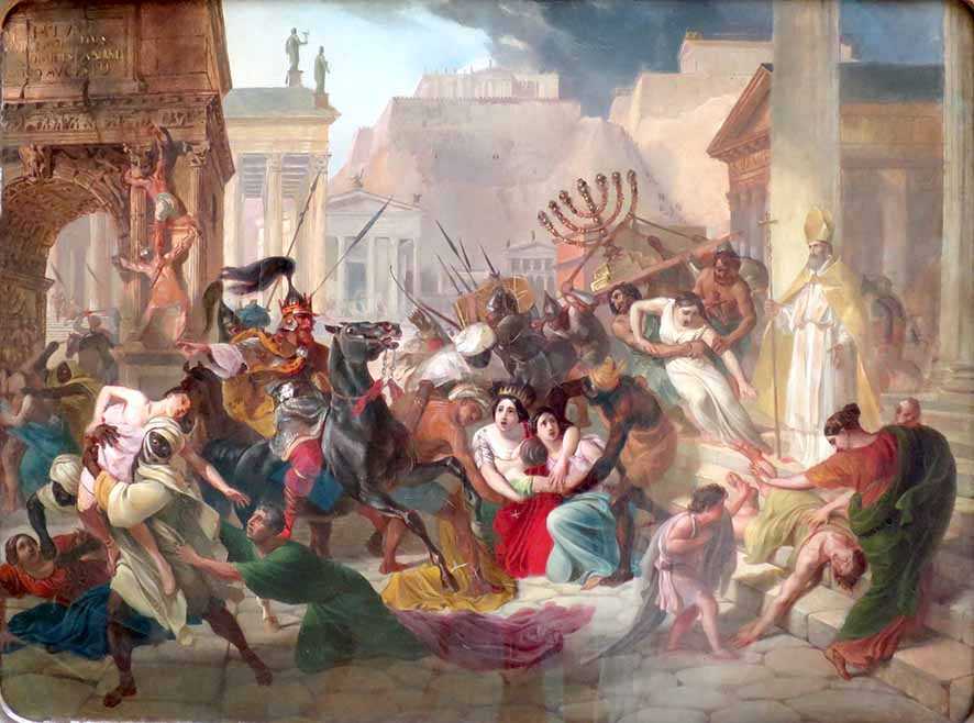 Menjarah Kekayaan Kota Roma Tanpa  Perlawanan