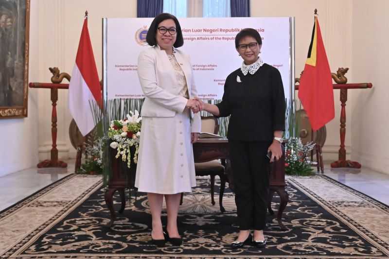 Menlu Retno Bahas Kerja Sama Ekonomi dan Perbatasan dengan Negara Bekas Wilayah RI