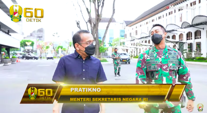 Mensesneg Kunjungi Jenderal Andika Perkasa di Mabes TNI AD, Apakah Ini Kode Keras Istana Soal Panglima?