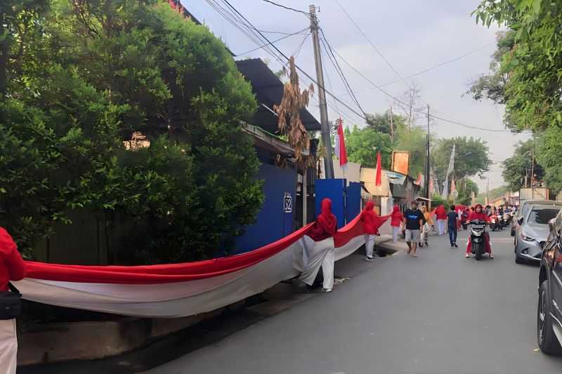 Merah Putih 78 Meter Dibentangkan