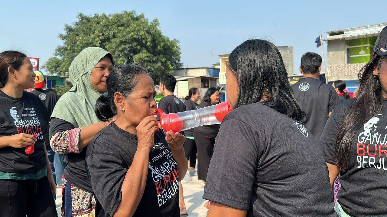 Meriahkan HUT ke-78 RI, Ganjaran Buruh Berjuang  Gelar Lomba Susun Puzzel di Jakarta Utara 2