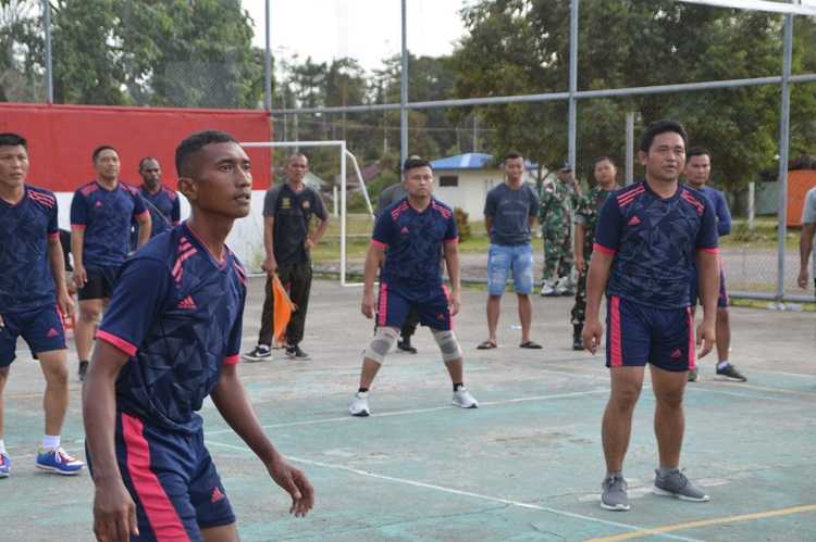 Meriahnya Final Turnamen Bola Voli  Kodim Mimika dalam Rangka HUT ke-78 TNI