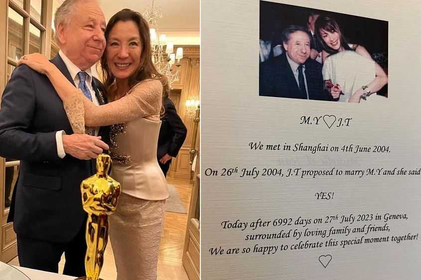 Michelle Yeoh Akhirnya Menikahi Tunangannya Jean Todt