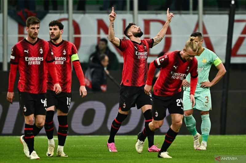 Milan Susah Payah Kalahkan Slavia Praha dengan Skor 4-2
